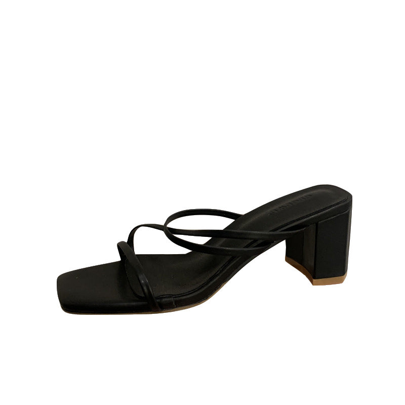 Korean Women's Sandals | Elegant All-Round Strap Sandals