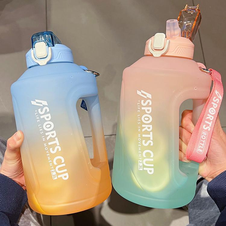 XL Sport Water Bottle with Straw - Large Fitness Water Bottle