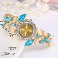 Ladies' Rhinestone Wristwatch | Elegant Fashion Jewelry Watch