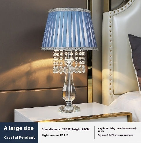 Crystal Table Lamp Dimmable with Remote Control Luxury LED