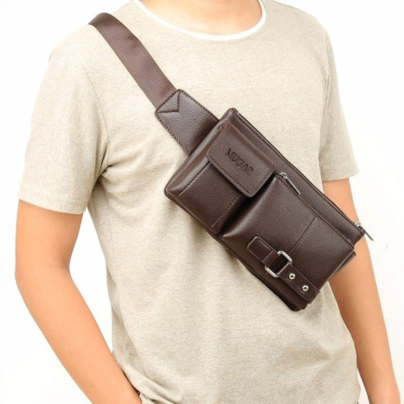 Herren Brusttasche Crossbody | Multifunktionale Hüfttasche
