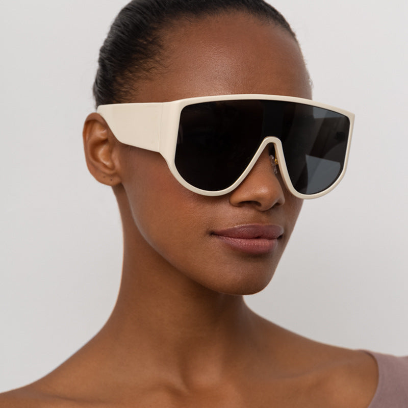 Oversized Vintage Sonnenbrille | Runde Designer Luxus Shades