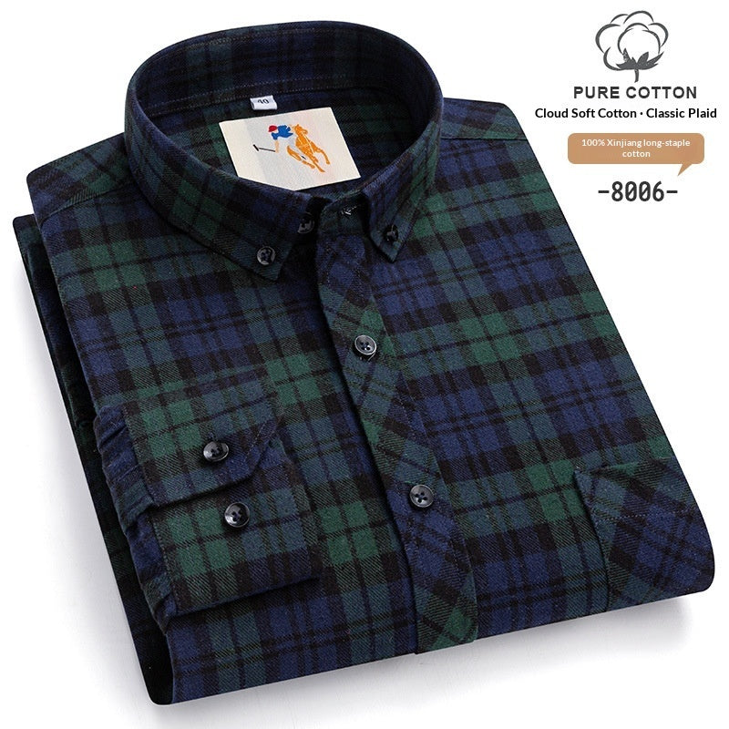 Men's Plaid Flannel Shirt | Warm Autumn Winter Shirt