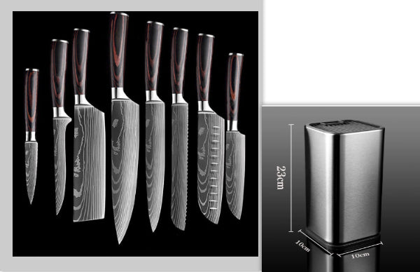 Kitchen Knife Set Stainless Steel | Chef Knife Cleaver Professional
