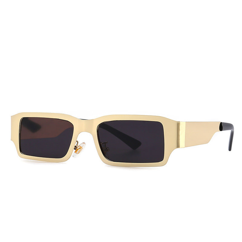 Kleine eckige Sonnenbrille | Metall | Unisex Retro Stil
