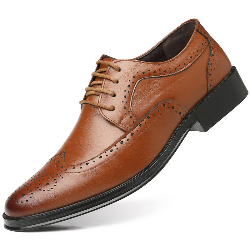 Men's Leather Shoes | Textured Casual Elegant Modern