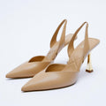 Women's Nude Elegant Pumps | Pointed Stiletto High Heels