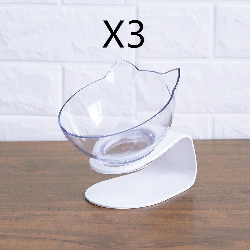Double Bowl Dog Cat | Elevated Non-Slip Feeder Set