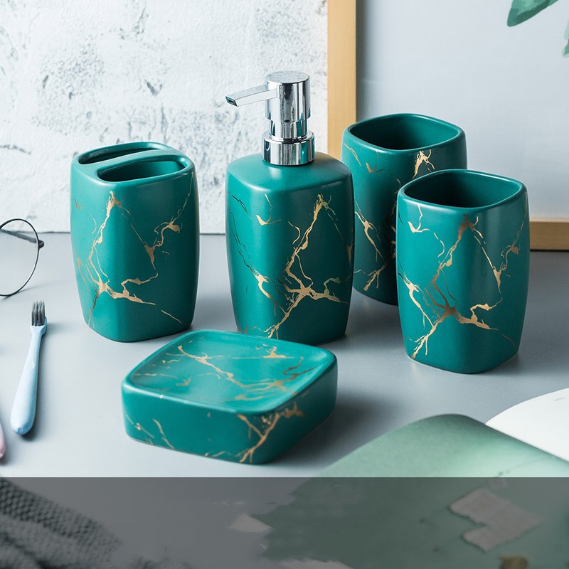 Modern Bathroom Set | Mouthwash Tumbler | Elegant Bathroom Accessories