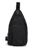 Men's Canvas Chest Bag Korean Style | Crossbody Bag
