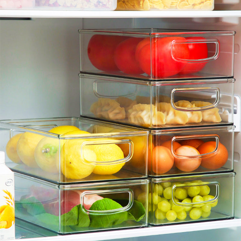 Clear Refrigerator Organizer Box | Stackable Fridge Box