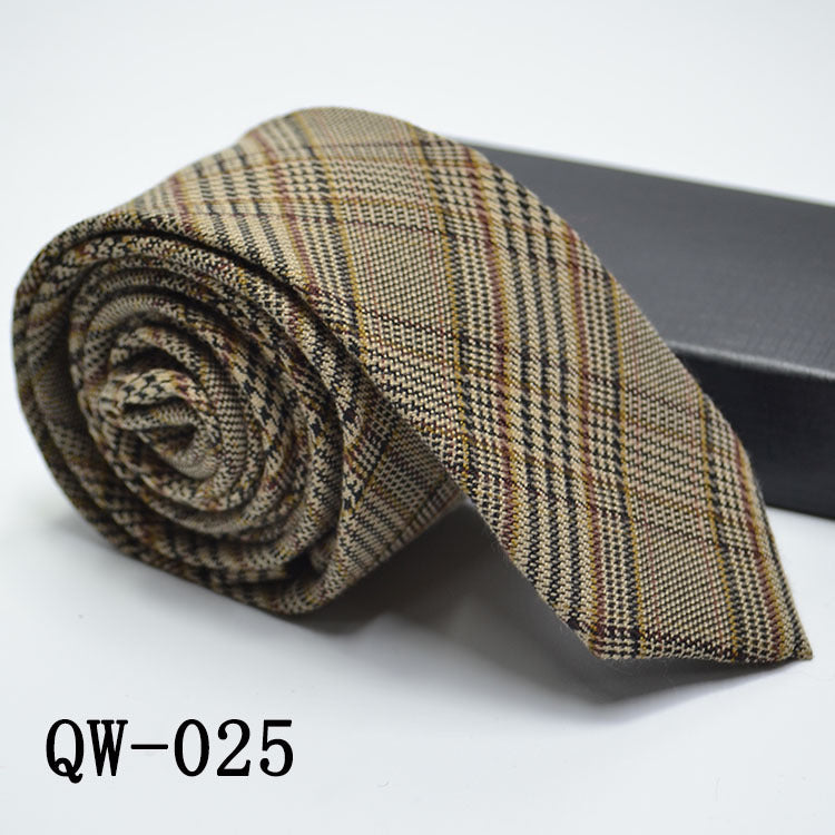 Slim Men's Tie elegant | Wool Look modern stylish