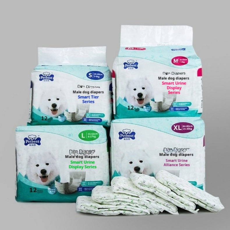 Washable Male Dog Diaper | Comfortable Dog Diaper with Urine Indicator