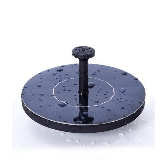 Solar Schwimmbrunnen für Garten – Mini Wasserfontäne mit LED Effekt