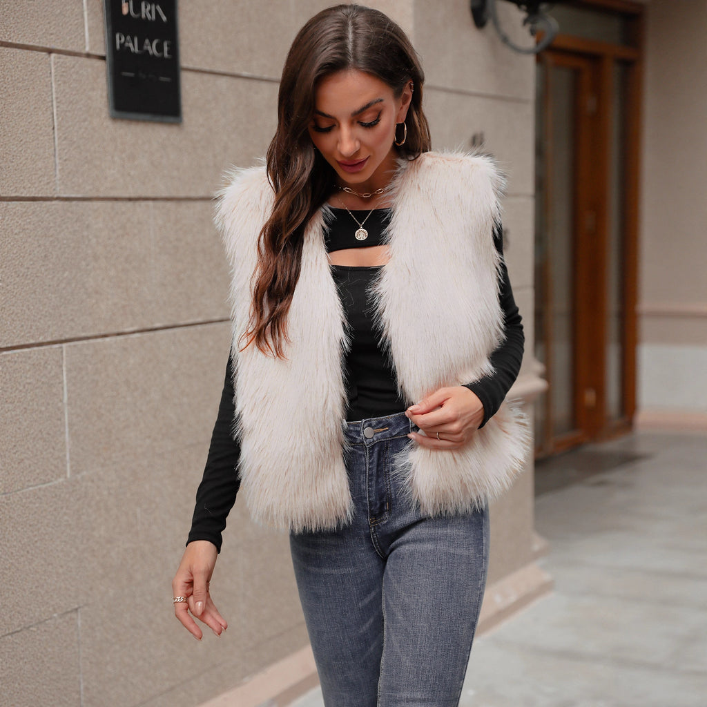 Damen Fellweste Ärmellos – Figurformend, Elegant & Casual