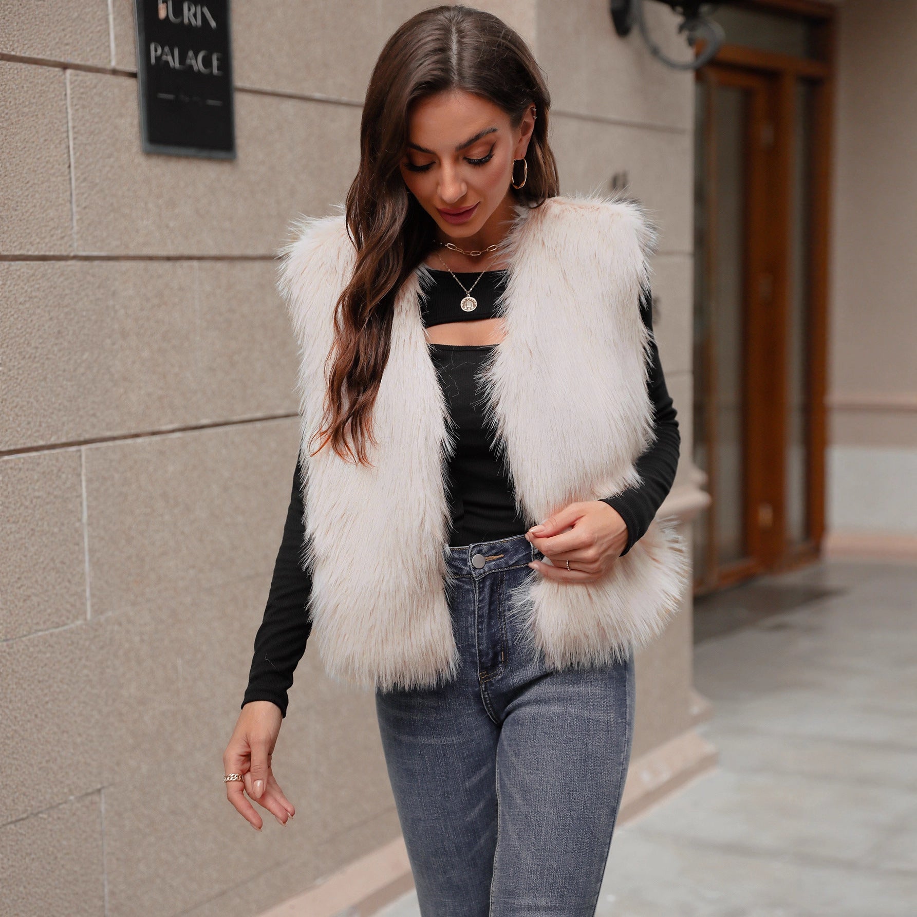Damen Fellweste Ärmellos – Figurformend, Elegant & Casual
