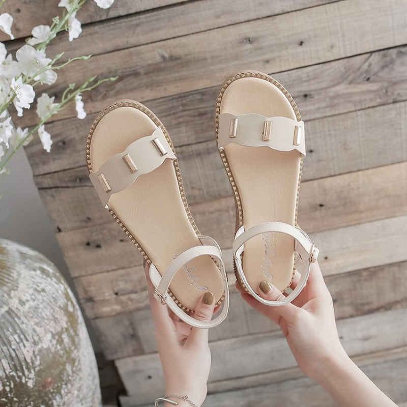 Women's Sandals Block Heel Elegant Summer Fairy Style Comfortable
