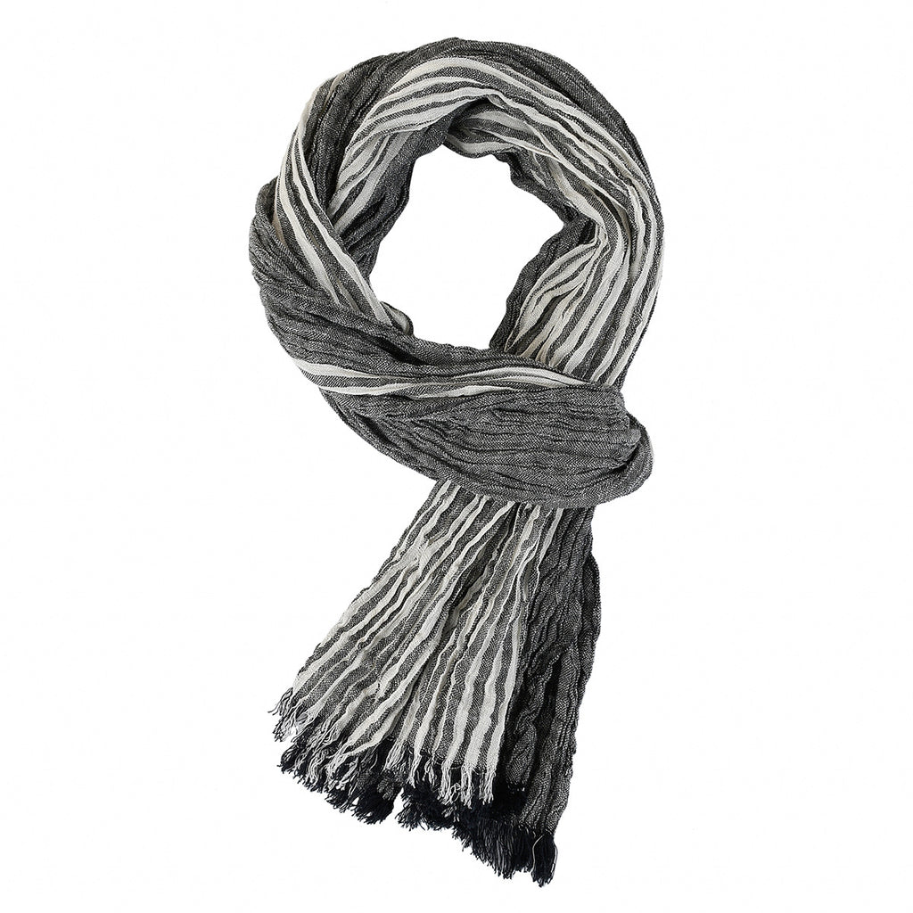 Men's Scarf Summer Lightweight Pin-Striped Elegant Modern