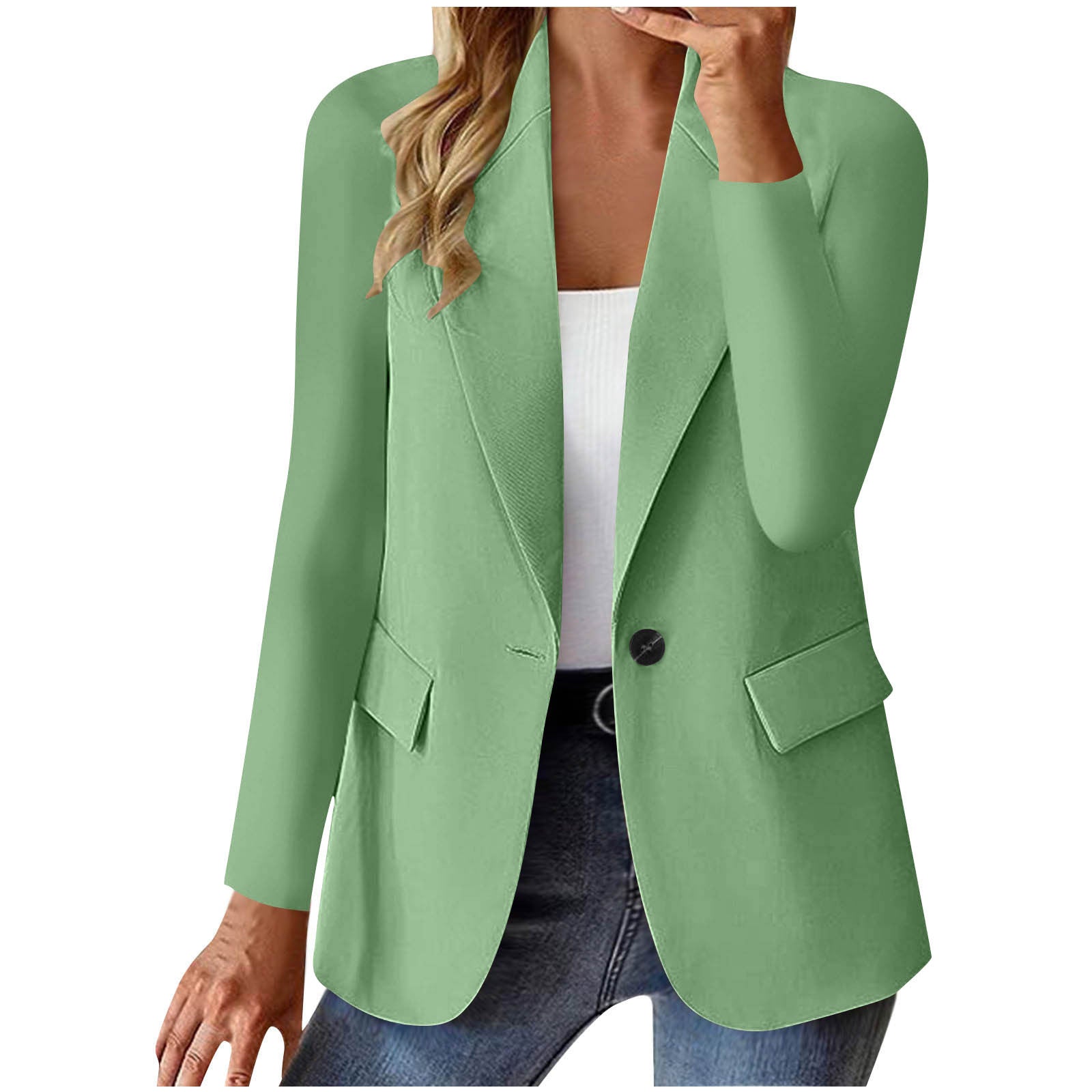 Damen Cardigan Blazer Elegant Langarm | Business Jacke Modern