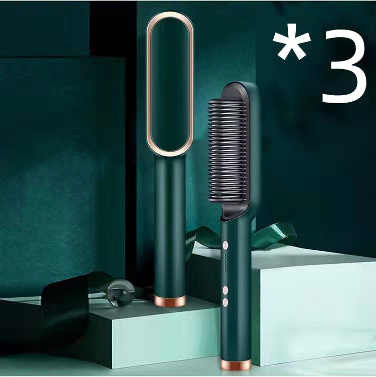 2-in-1 Glättungsbürste & Lockenstab – Ionen Haarstyler Elektrisch
