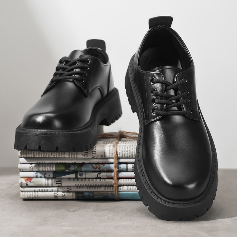 Waterproof Men's Leather Shoes Black | Business Elegant