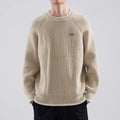 Men's Raglan Knit Sweater Loose Fit – Autumn Winter Sweater