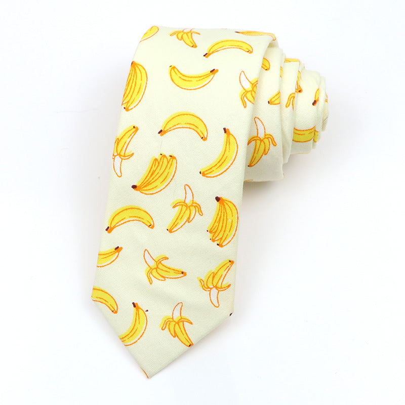 Slim Tie Men's Cotton Korean Slim Modern Elegant