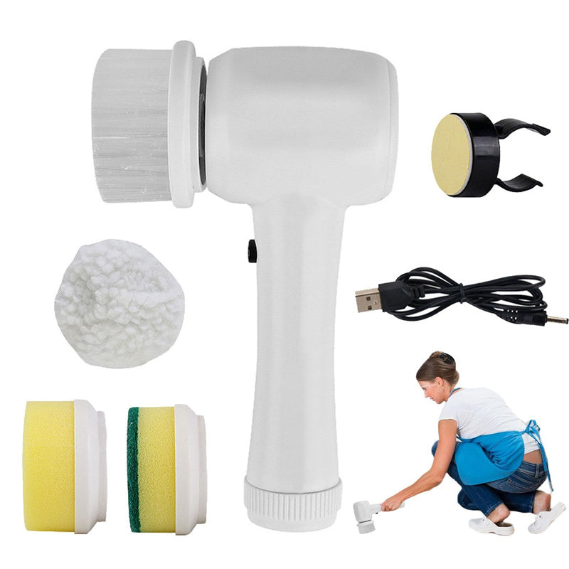 4-in-1 Electric Cleaning Brush – Cordless Rotary Scrubber