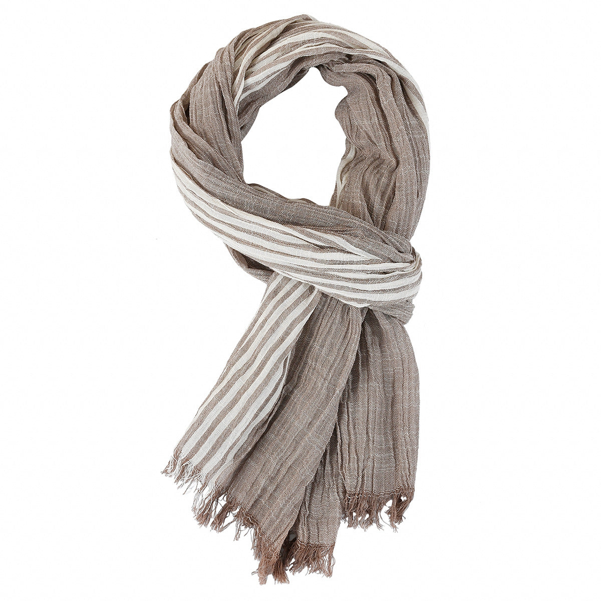 Men's Scarf Summer Lightweight Pin-Striped Elegant Modern