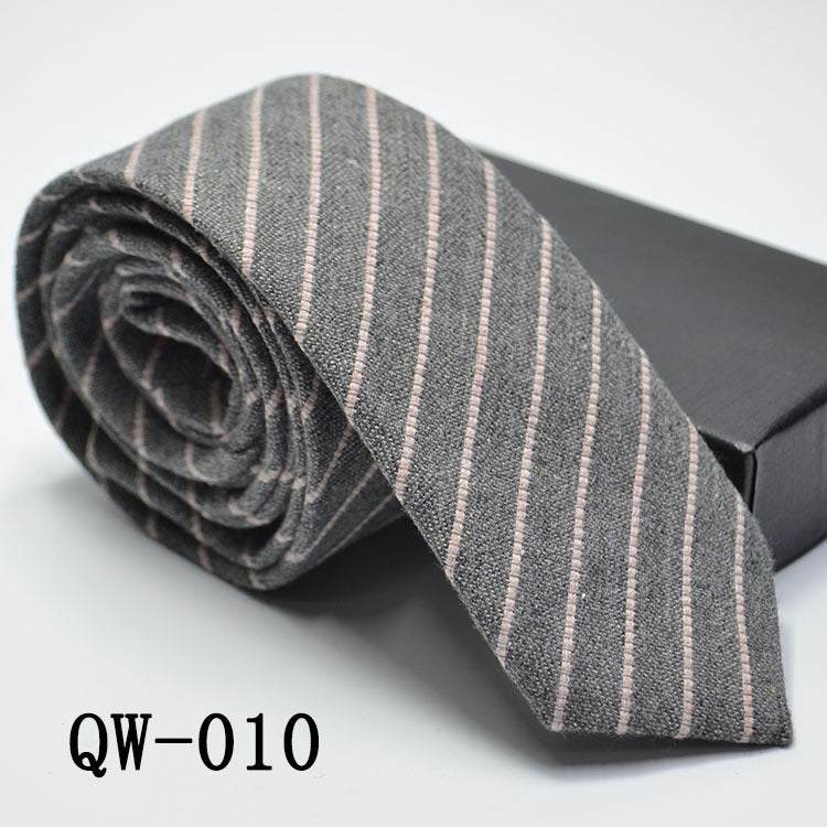 Slim Men's Tie elegant | Wool Look modern stylish