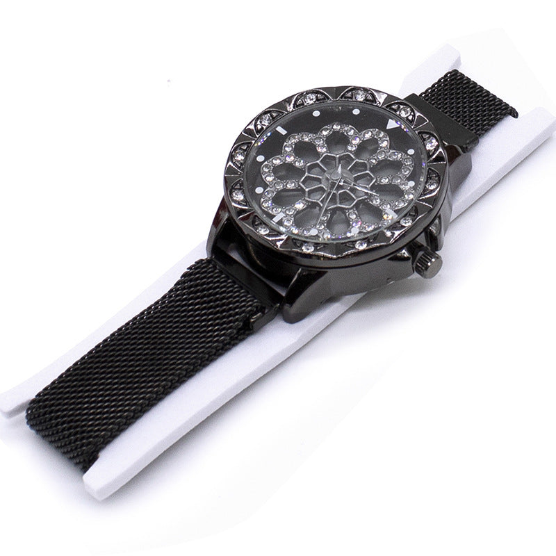 Women's Rotating Dial Watch | Elegant Quartz Fashion Watch