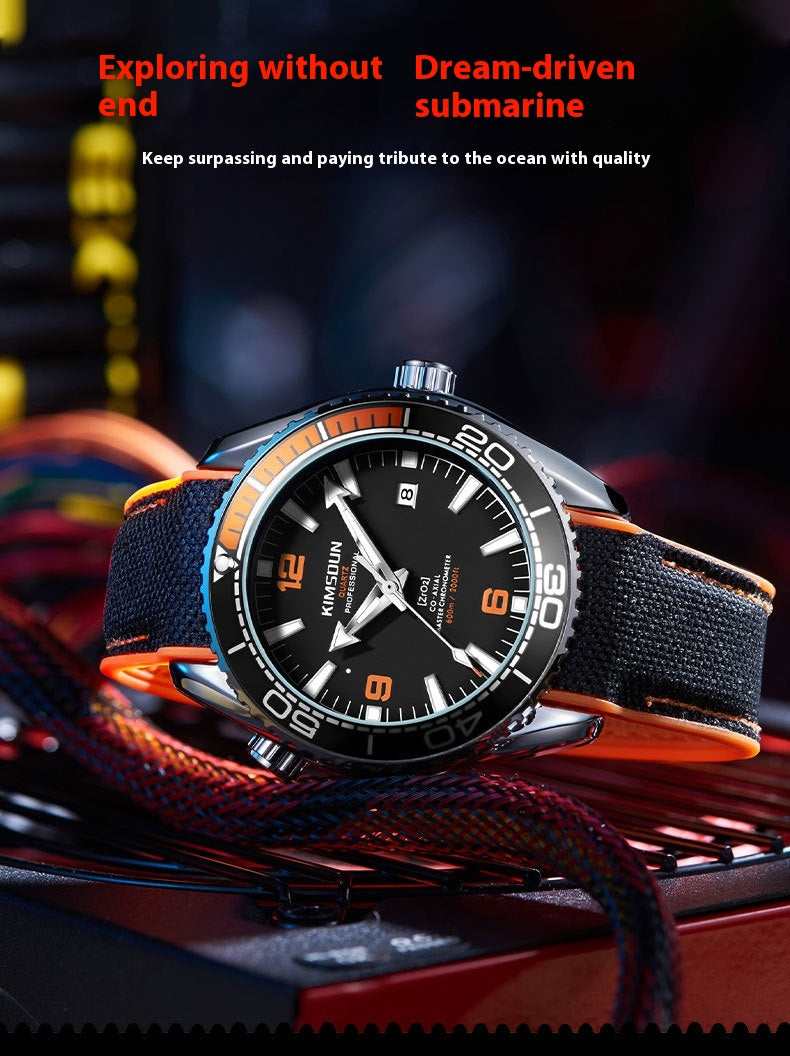Men's Automatic Skeleton Watch | luminous transparent case back