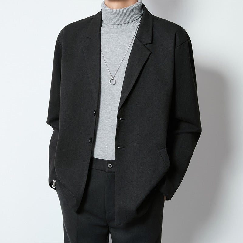 Herren Casual Wollblazer locker geschnitten – Eleganter Freizeit Blazer