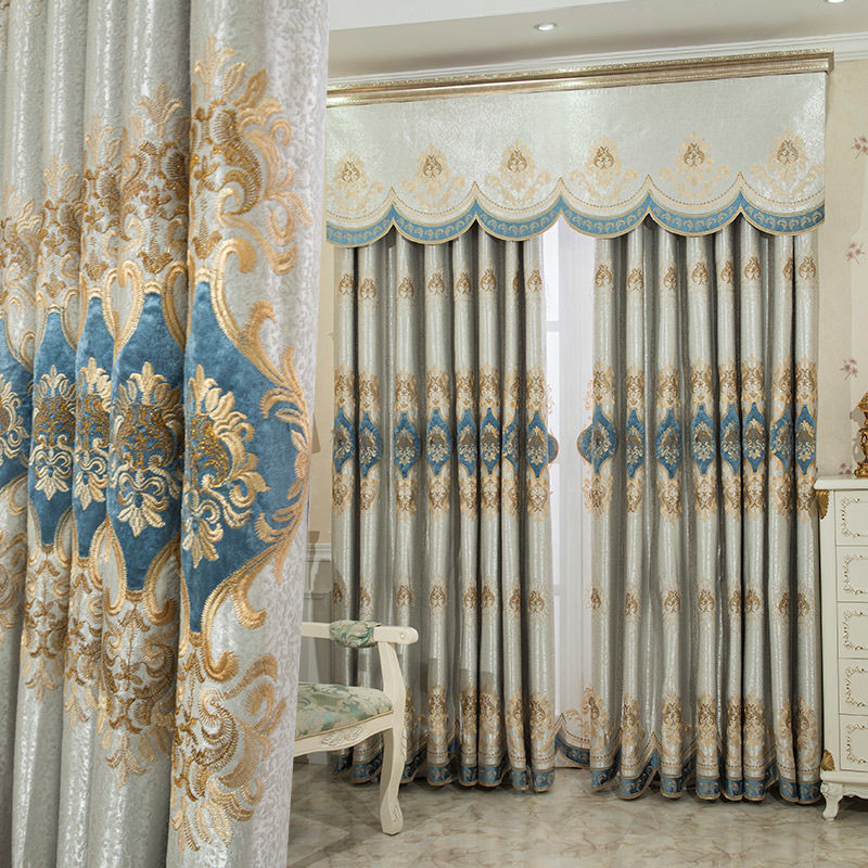 Velvet Curtain Embroidery | arabesque luxurious elegant home decor