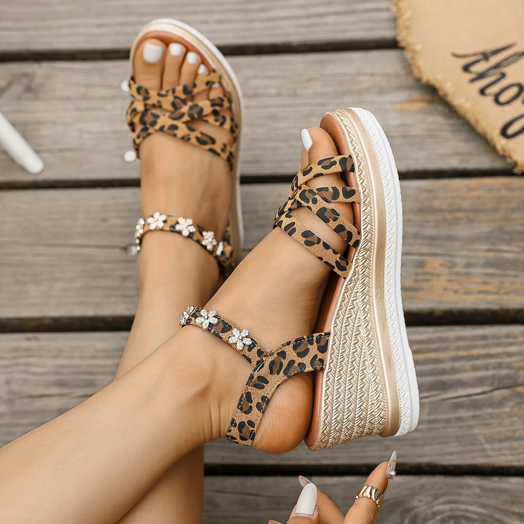 Women's Platform Sandals Suede Elegant Summer Shoes | Comfortable