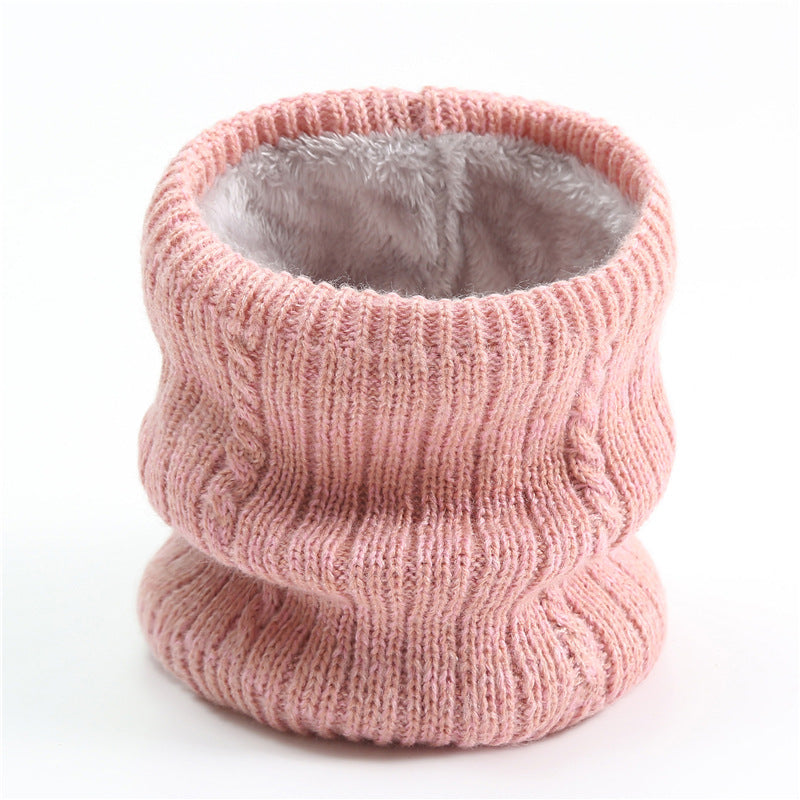 Men's Scarf Striped Fleece Warm Knit Winter Modern