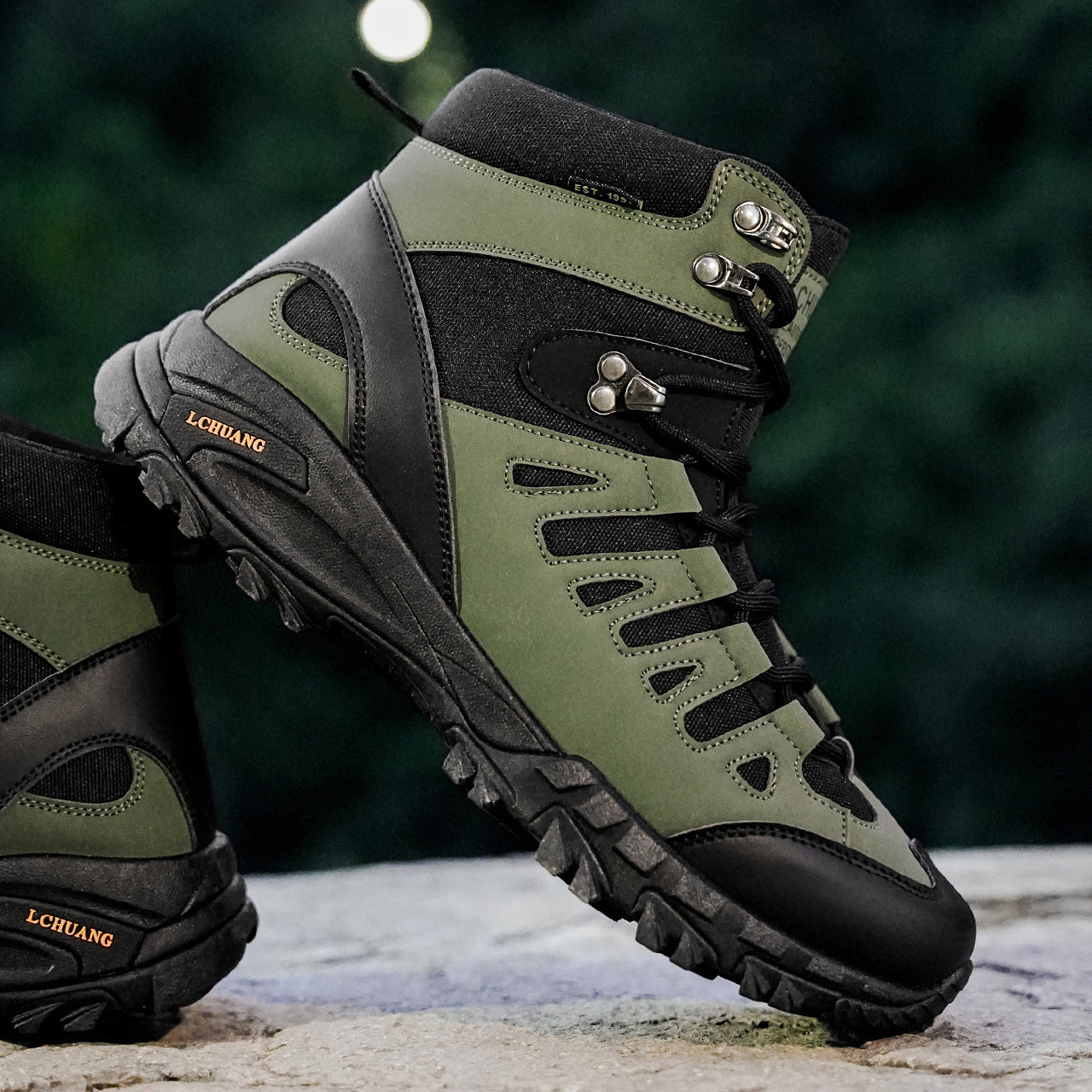 Men's High Top Lace-Up Winter Boots – Martens Style Leather Ankle Boots