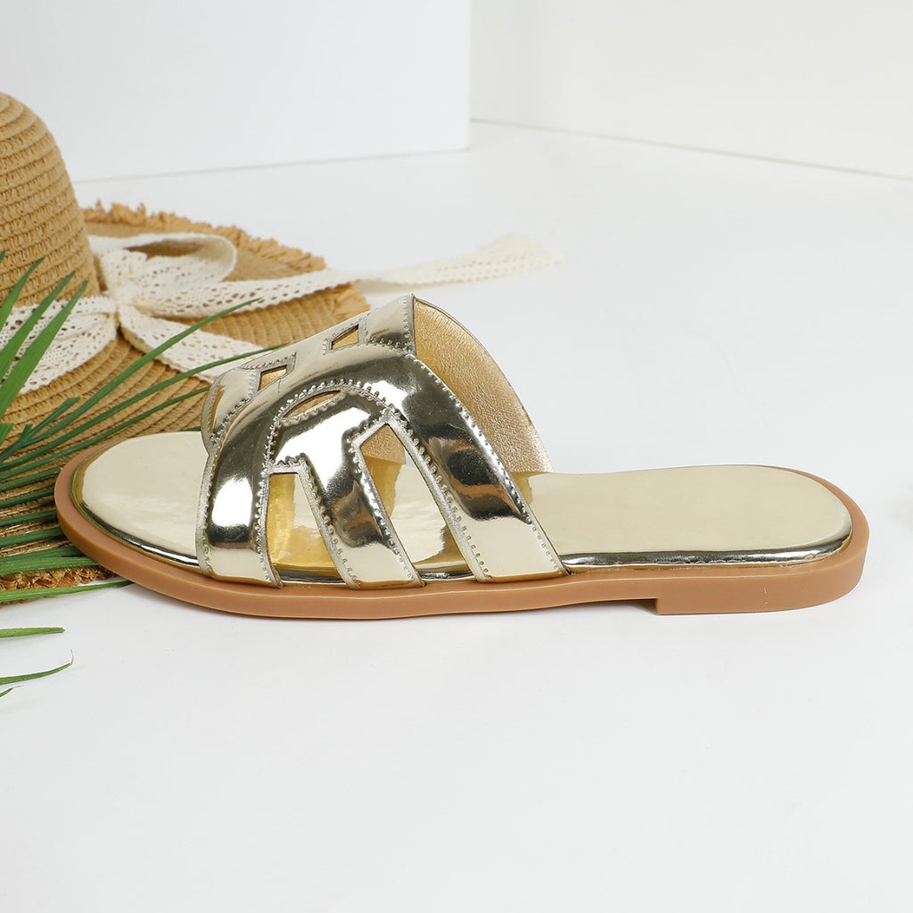 Women's Flat Strap Sandals – Fashionable Versatile Summer Shoes