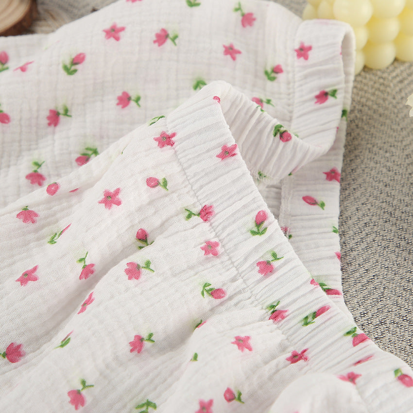 Women's Summer Pajamas | Cotton Short Sleeve Set with Shorts