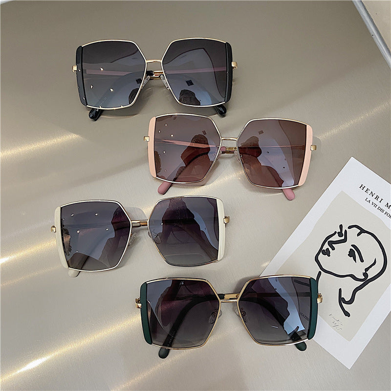 Damen Sonnenbrille Double Brow – Trendige Fashion UV Brille
