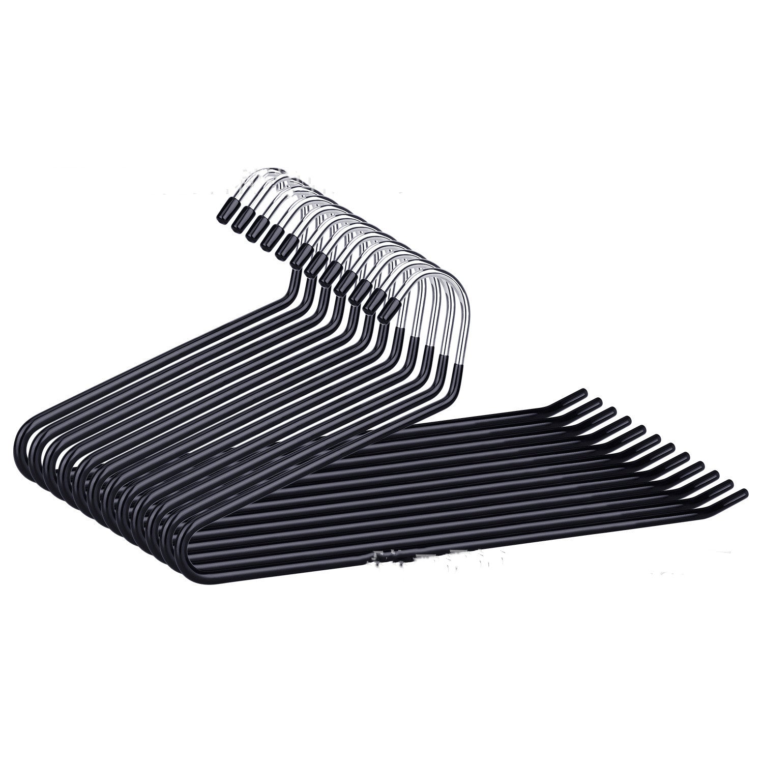Z-shaped non-slip trouser hanger clip closet organizer space-saving