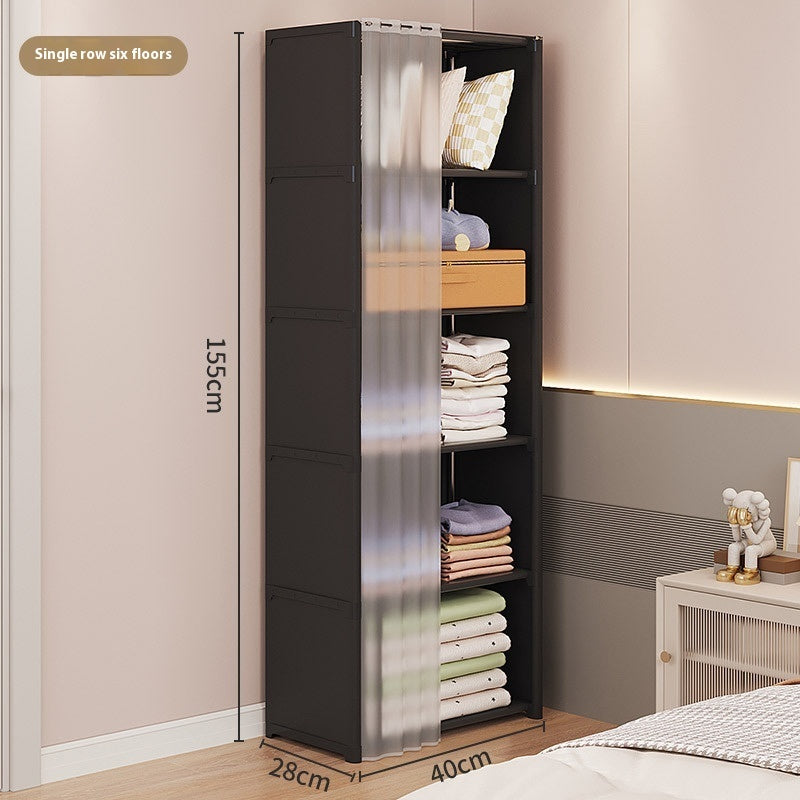 Wardrobe dustproof compact bedroom organizer tidy