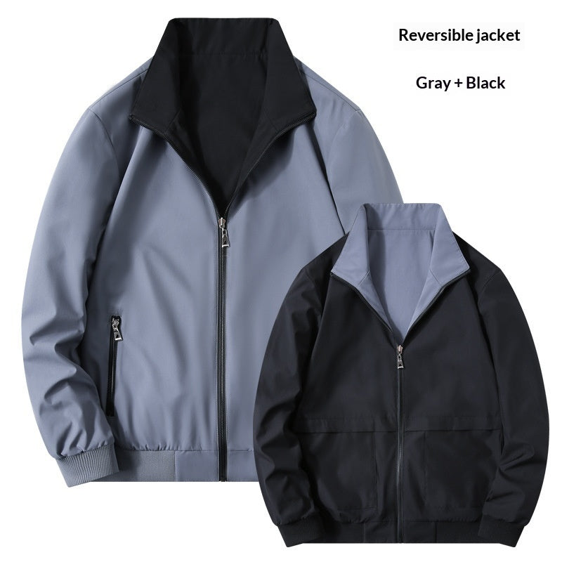 Men's Stand-Up Collar Jacket Casual – Timeless Leisure Jacket for Men
