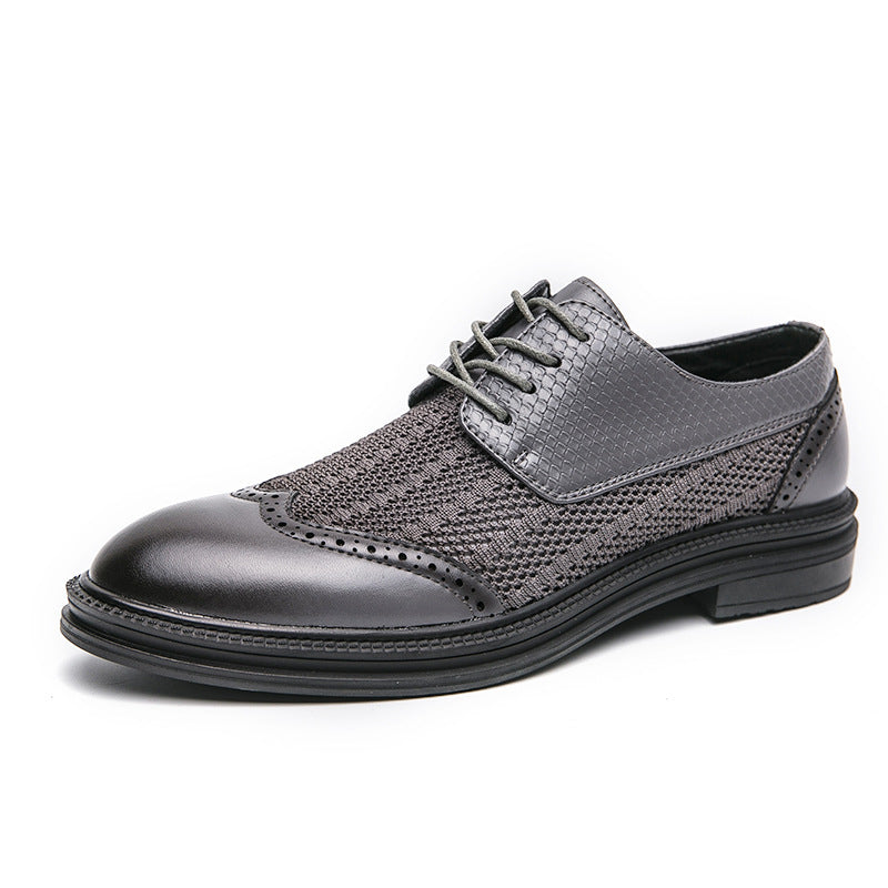 Men's Brogue Shoes Oversize | Elegant Breathable Stylish