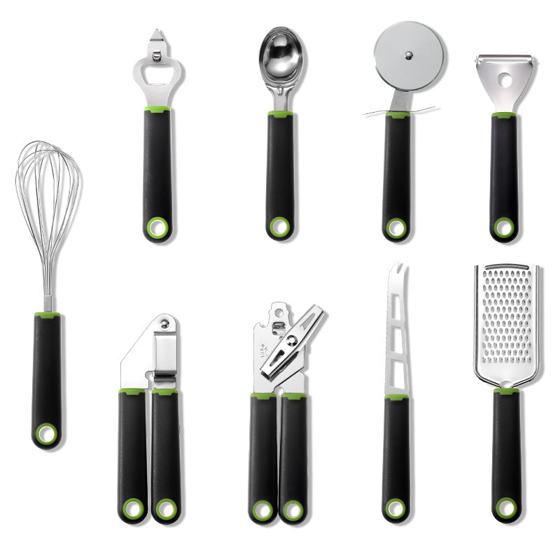Stainless Steel Kitchen Utensil Set | Cooking Utensils with Plastic Handle