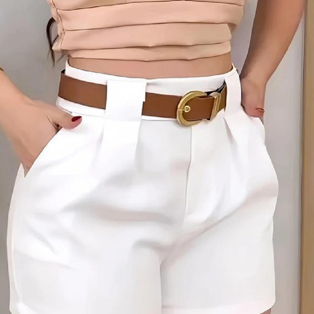 Elegant Women's White Shorts | Stylish Casual Summer Fashion