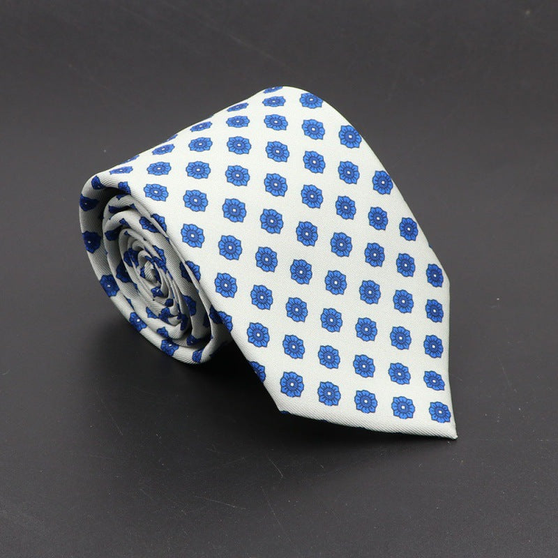 Men's Silk Tie Bohemian 7.5 cm Soft Elegant Modern