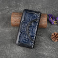 Women's Embossed Leather Long Wallet – Elegant Clutch Purse