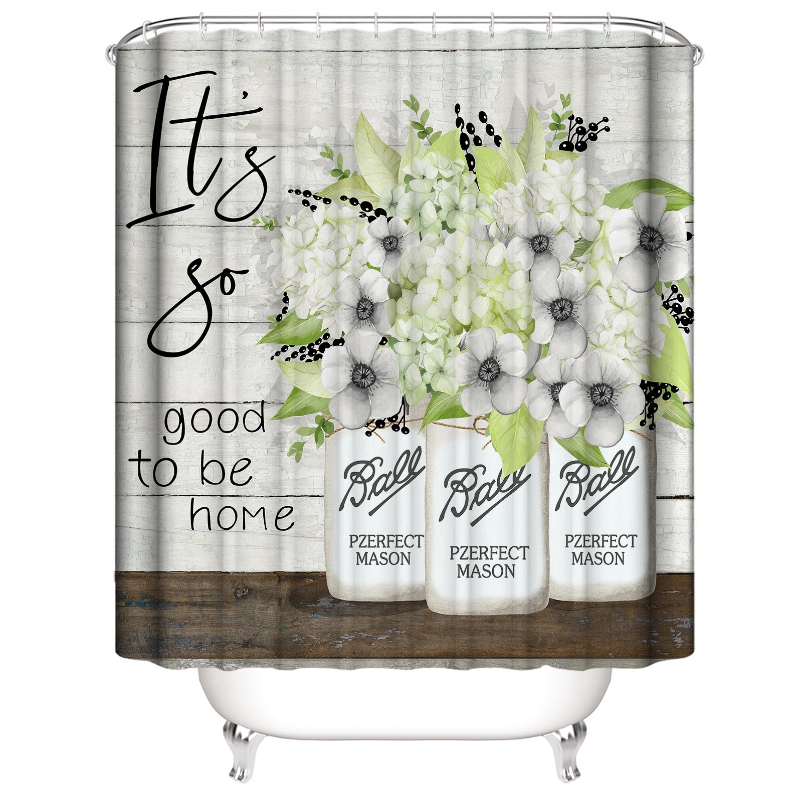 3D Shower Curtain Waterproof | Mold-Resistant Modern Bathroom