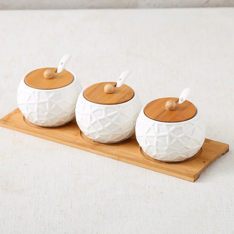 Premium Spice Jar Set – Salt and Spice Container Kitchen